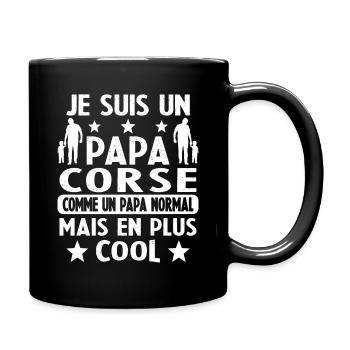 Papa Corse Plus Cool Cadeau - Mug uni - noir - Droite