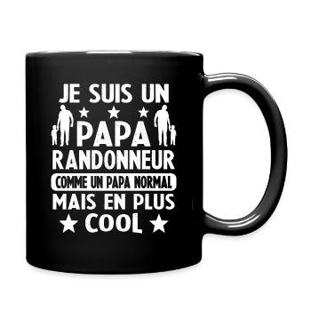 Papa Randonneur Mais Carrément Plus Cool - Mug uni - noir - Droite