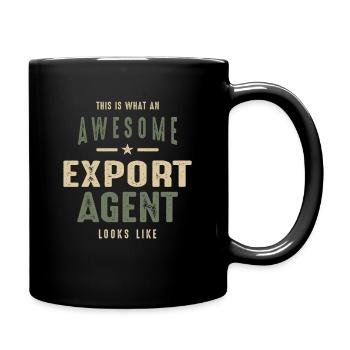 Funny Awesome Export Agent Job Beruf - Tasse einfarbig - Schwarz - Rechts