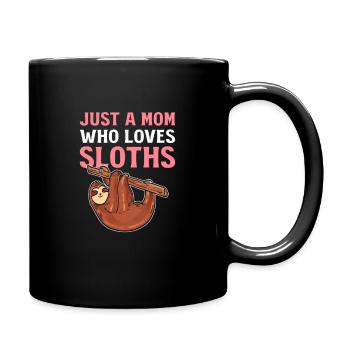 Juste une maman qui aime les paresseux Paresseux Maman - Mug uni - noir - Droite