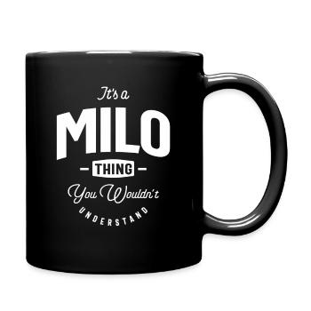 C’est un nom personnalisé Milo Thing - Mug uni - noir - Droite