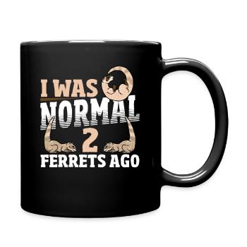 J’étais normal il y a 2 furets Propriétaire de furet de compagnie - Mug uni - noir - Droite