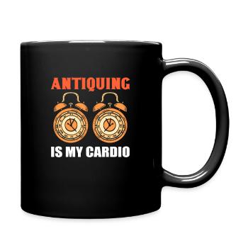 Antiquing Is My Cardio Antiquing Antiques - Full Colour Mug - black - Right
