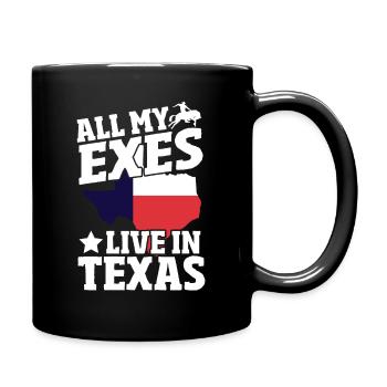 Tous mes ex-petits amis vivent au Texas - Mug uni - noir - Droite