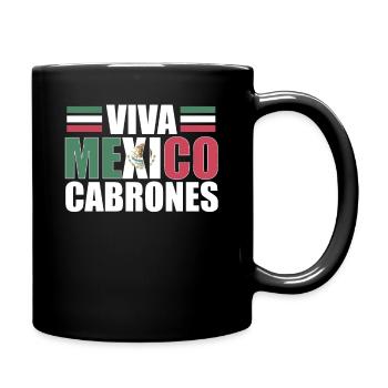 Viva Mexico Cabrones Mexicain - Mug uni - noir - Droite
