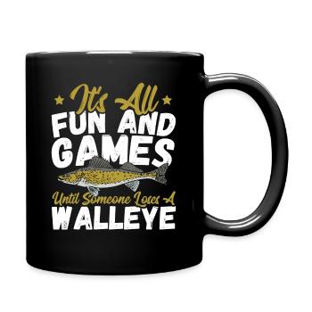 Tout est amusant et ludique jusqu’à ce que quelqu’un perde un - Mug uni - noir - Droite