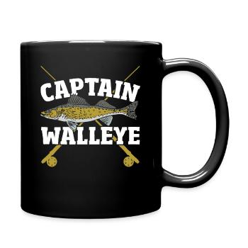 Capitaine Pêche au doré pêche Chasse au poisson - Mug uni - noir - Droite