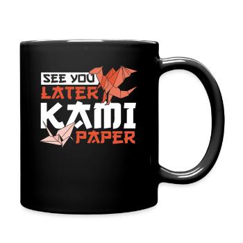 See You Later Kami Paper Origami Paper Folding - Full Colour Mug - black - Right