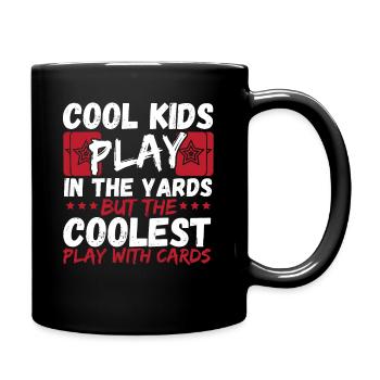 The Coolest Play With Cards Trading Card Game - Full Colour Mug - black - Right