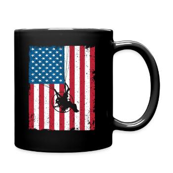 Parapente motorisé PPG USA Flag - Mug uni - noir - Droite