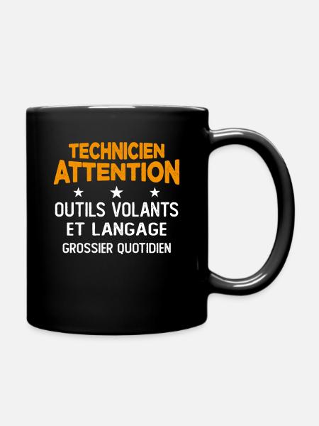 Cadeau Drôle Humour Profession Pour Un Technicien - Mug uni - noir