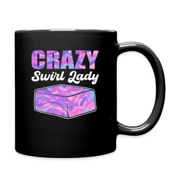 Crazy Swirl Lady Soap Making Soap Cooking - Tasse einfarbig - Schwarz - Rechts