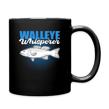Walleye Whisperer Walleye Fishing Fish Hunting - Full Colour Mug - black - Right