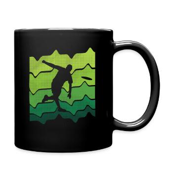 Disc Golf Player Frisbee Sport Disc Golf - Full Colour Mug - black - Right