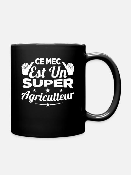 Ce Mec est Un Super Agriculteur Cadeau Humour - Mug uni - noir