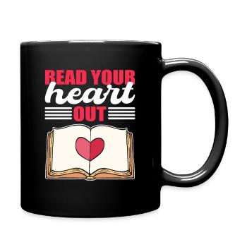 Read Your Heart Out Librarian Library Book Lover - Full Colour Mug - black - Right