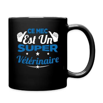Humour Ce Mec Est Un Super Vétérinaire - Mug uni - noir - Droite