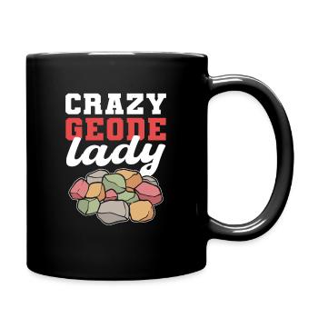 Crazy Geode Lady Mineral Collecting Ores - Tasse einfarbig - Schwarz - Rechts