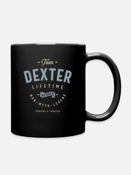 Team Dexter Lifetime Member Personalisierter Name - Tasse einfarbig - Schwarz