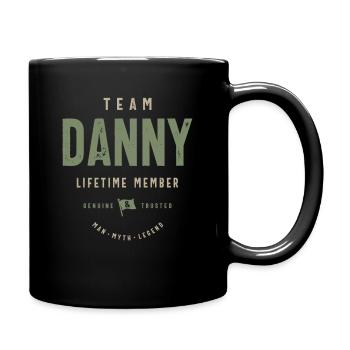 Nom personnalisé du membre à vie de l’équipe Danny - Mug uni - noir - Droite