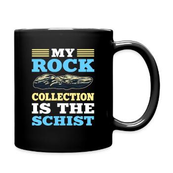 Ma collection de roches est le minéral de schiste - Mug uni - noir - Droite