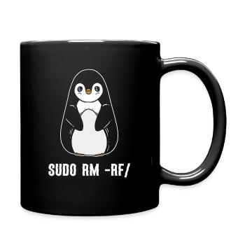 sudo rm rf / Linux Computer Programmer - Tasse einfarbig - Schwarz - Rechts