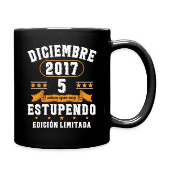 5 Ans Anniversaire Vintage Né(e) en Décembre 2017 - Mug uni - noir - Droite