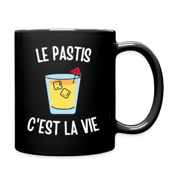 Le pastis c'est la vie - Mug uni - noir - Droite
