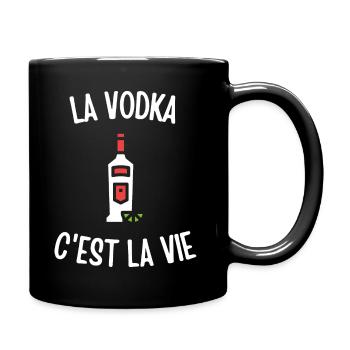 La vodka c'est la vie - Mug uni - noir - Droite