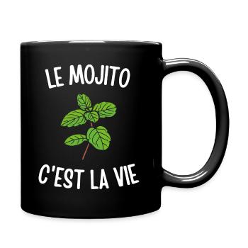 Le mojito c'est la vie - Mug uni - noir - Droite