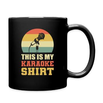 This Is My Karaoke Shirt Karaoke Singing Costume - Full Colour Mug - black - Right