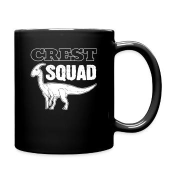 Crest Squad Parasaurolophus Dinosaur - Tasse einfarbig - Schwarz - Rechts