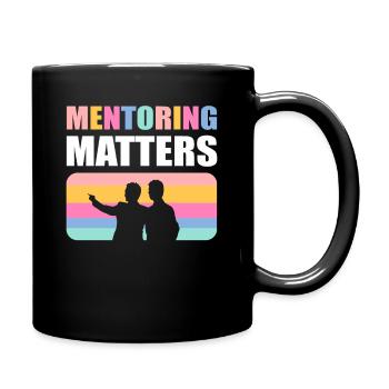 Mentoring Matters Coach Mentor Motivational - Tasse einfarbig - Schwarz - Rechts