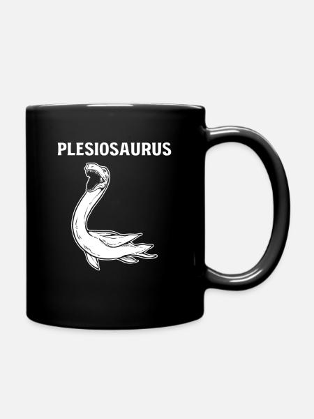 Plesiosaurus Dinosaur - Tasse einfarbig - Schwarz