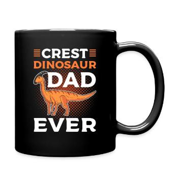 Crest Dinosaur Papa Ever Parasaurolophus Dinosaure - Mug uni - noir - Droite