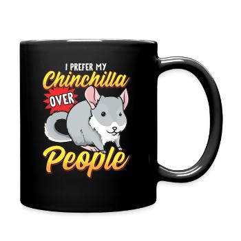 Chinchilla About People - Full Colour Mug - black - Right