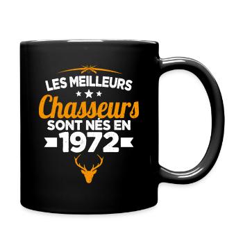 Les Meilleurs Chasseurs nés en 1972 Cadeau - Mug uni - noir - Droite