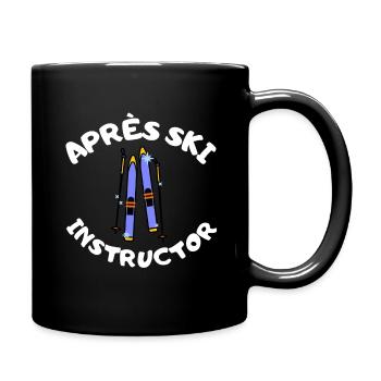 Après Ski Instructor - Tasse einfarbig - Schwarz - Rechts