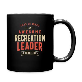 Funny Awesome Recreation Leader Job Occupation - Full Colour Mug - black - Right