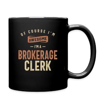 Je suis génial Je suis un commis de courtage Drôle d’emploi - Mug uni - noir - Droite