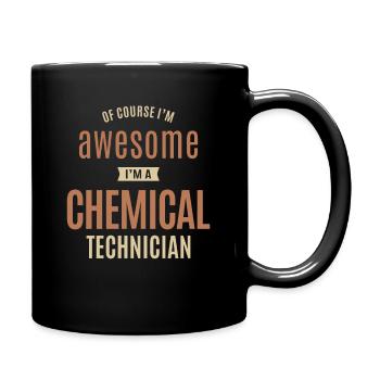 Je suis génial Je suis un technicien chimiste Drôle de travail - Mug uni - noir - Droite