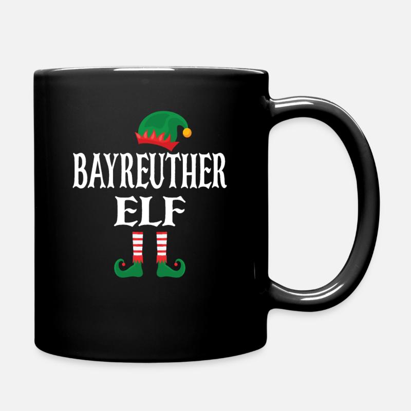 Bayreuther Elf - Tasse einfarbig - Schwarz
