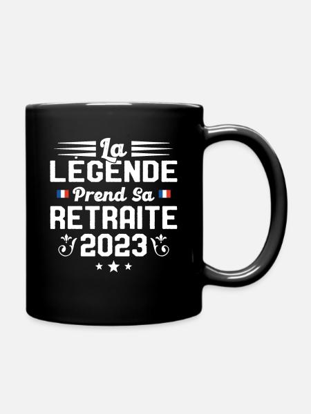 La Légende Prend Sa Retraite 2023 - Mug uni - noir