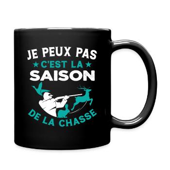 C'est La Saison De La Chasse Humour Chasseur - Mug uni - noir - Droite