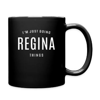 Je fais juste Regina Things Nom personnalisé - Mug uni - noir - Droite