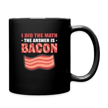 Bacon Truie Jambon Barbecue Bacon fumé - Mug uni - noir - Droite