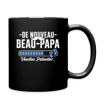Nouveau Beau Papa Cadeau Père Cool - Mug uni - noir - Droite