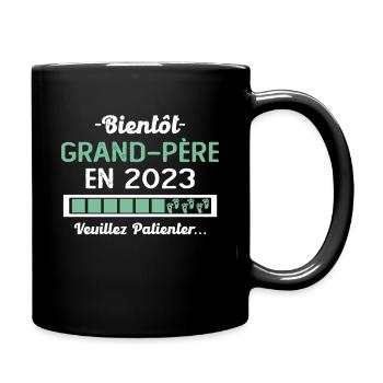 Bientôt Grand Père 2023 Cadeau Papy - Mug uni - noir - Droite