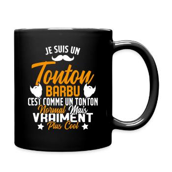 Tonton Barbu Humour Cadeau Onlce - Mug uni - noir - Droite
