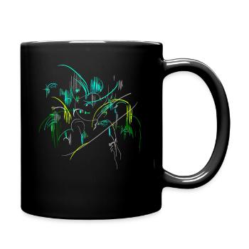 Landscape Abstract - Full Colour Mug - black - Right